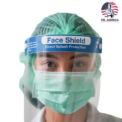 Disposable Anti-Fog Face Shield, Protective Full Face Protection, One-Size Fits All, FDA Approved – Dr. America
